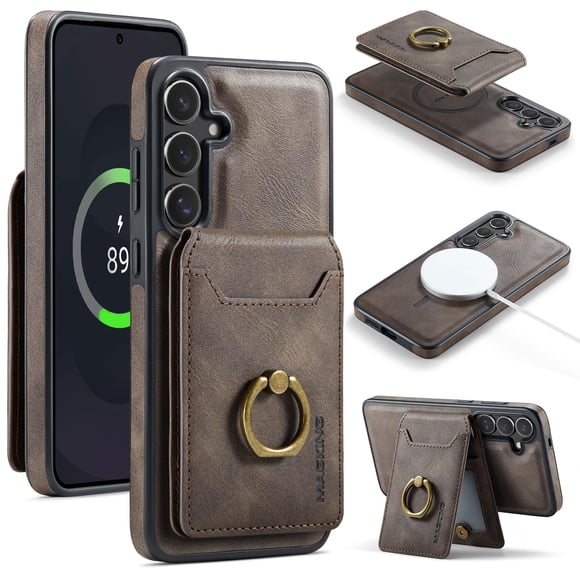 Funda para teléfono Oidealo Galaxy S25 FE con cartera magnética RFID