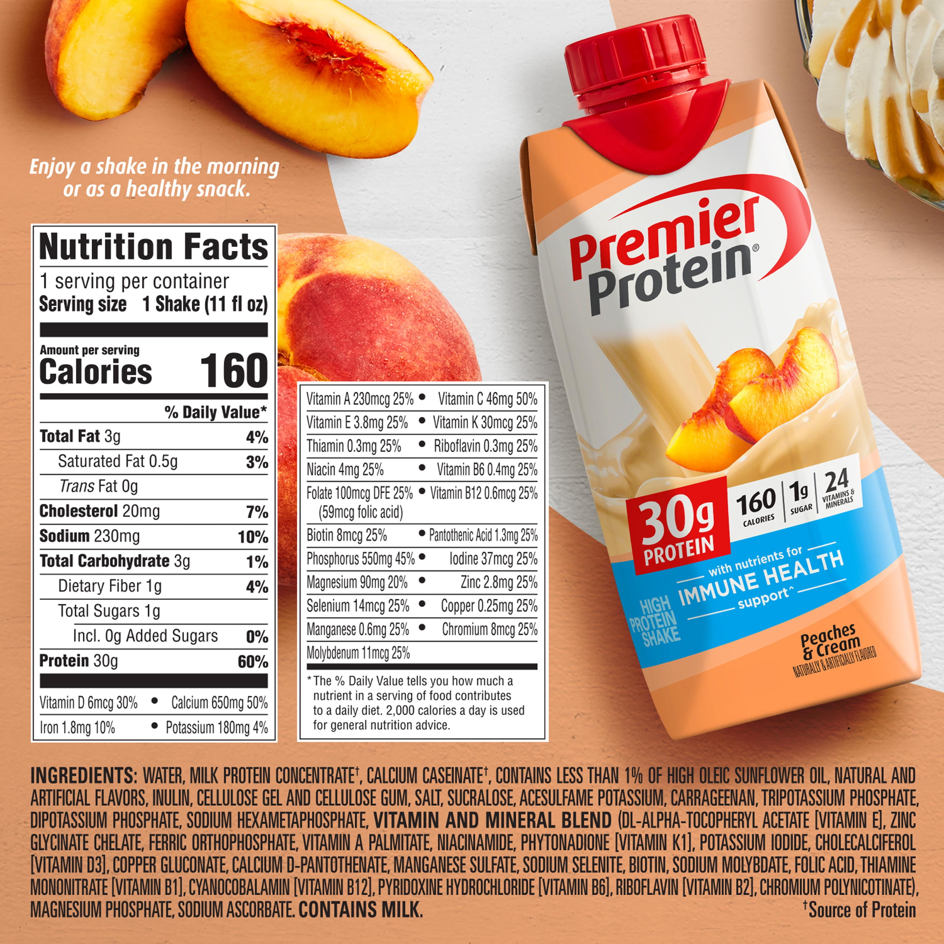 Premier Protein Premier Clear Protein Drink Peach (12/16.9 Fl Oz