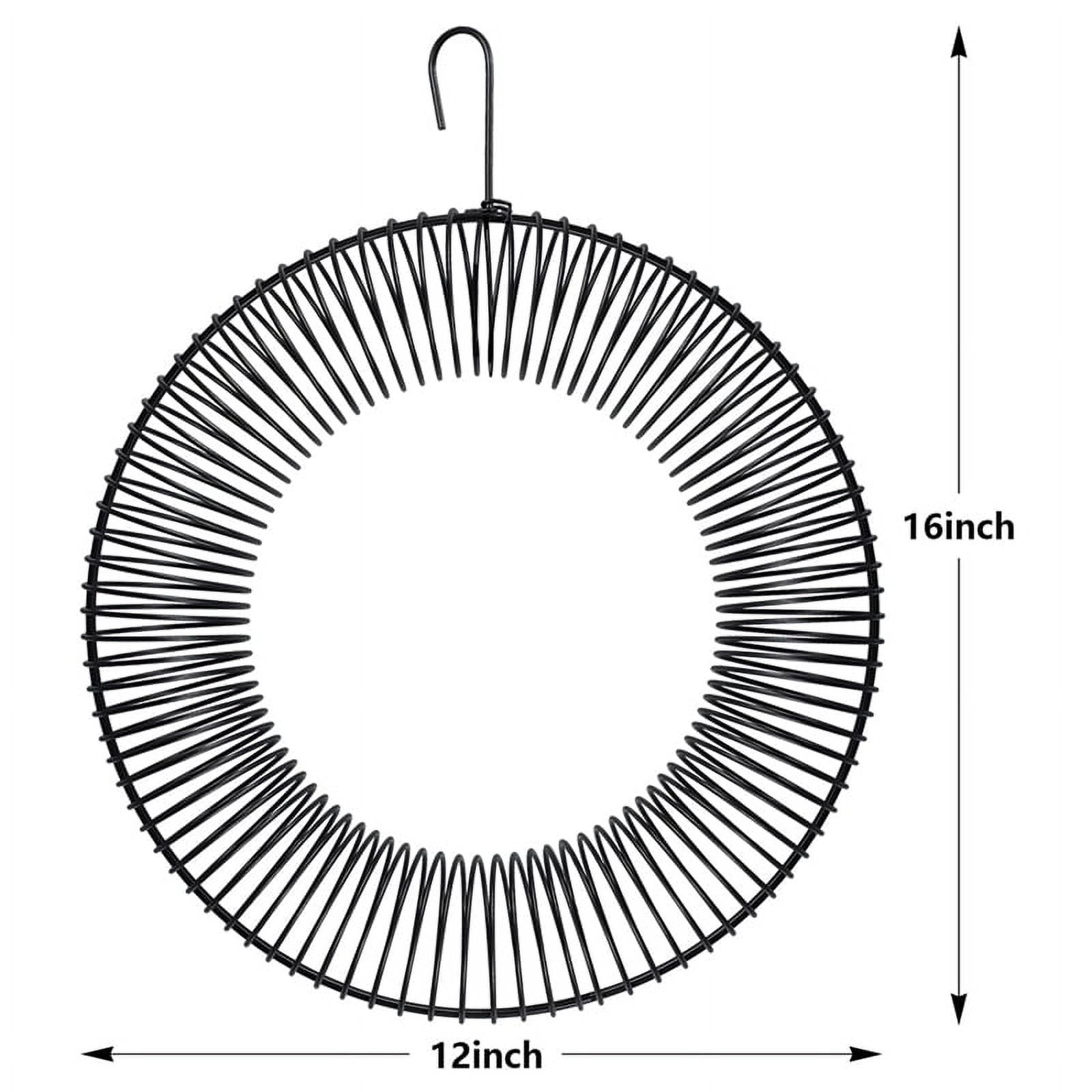 Peanut Wreath Bird Feeder 16 Inch, Rust & Waterproof Solid Steel DurableWhole Peanut Wild_0t7