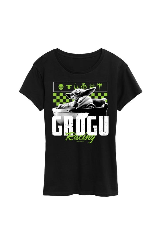 - The Mandalorian Grogu Racing Jersey - Wo Men's Short Sleeve Graphic T-Shirt