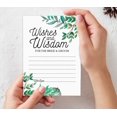 thumbnail image 5 of Inkdotpot Pack Of 50 Greenery Advice Cards, Wishes & Wisdom For The Bride and Groom, Wedding Mad Libs Game Activity 5x7 inches, 5 of 8