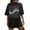 Black, variant on T Shirts for Women Casual Tops Novelty Letter Graphic Oversized Drop Shoulder Longline Tee Shirt Top