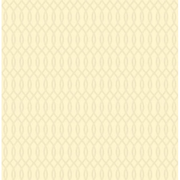 Bluestem Mini Ogee Wallpaper Bolt- Linen