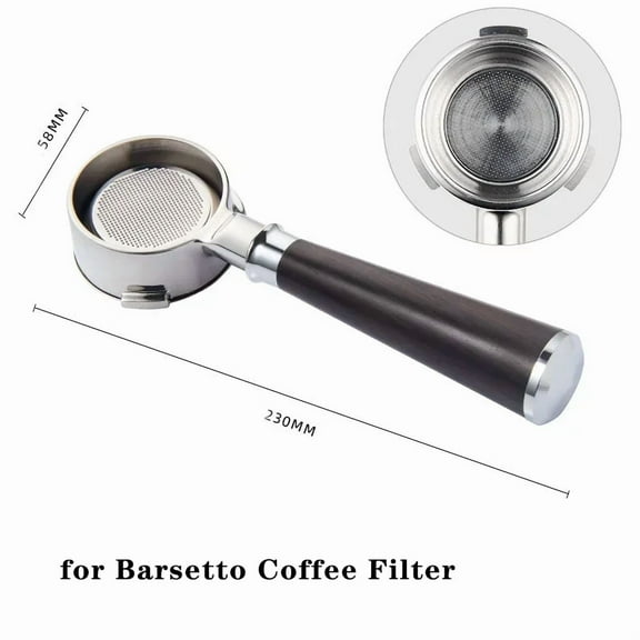 58 MM 3ears Bottomless Portafilter for Barsetto/Oster Coffee Machine Stainless Steel Espresso Handle Filter Barista Tool