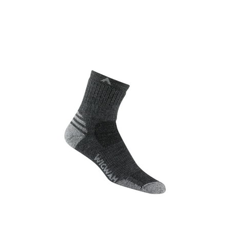 WigWam Merino Lite Mid-Crew Hiker Charcoal Grey Men's Socks F2425-057