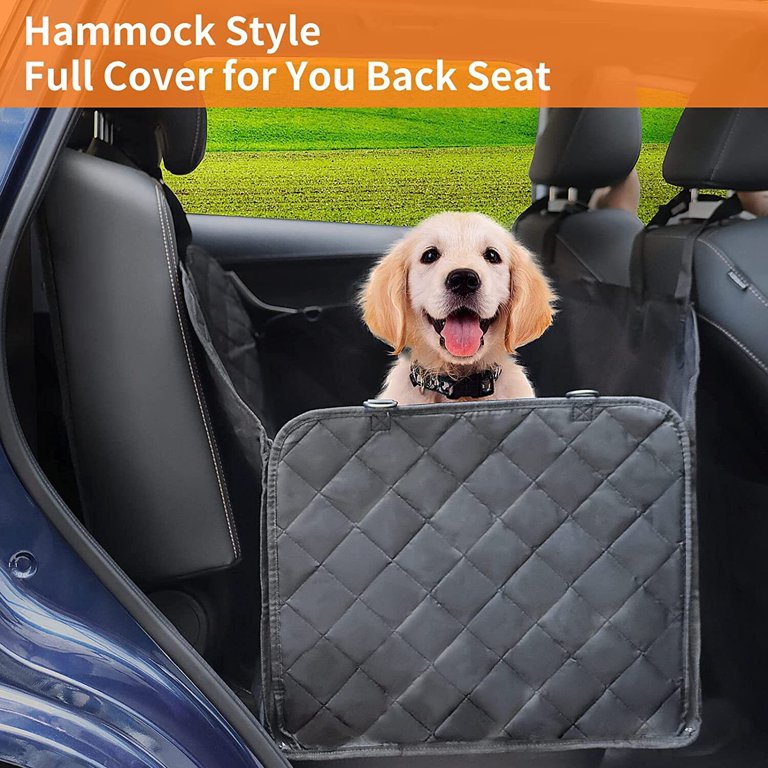 Waterproof dog car seat cover hammock for cat pet suv van back 2025 rear bench pad