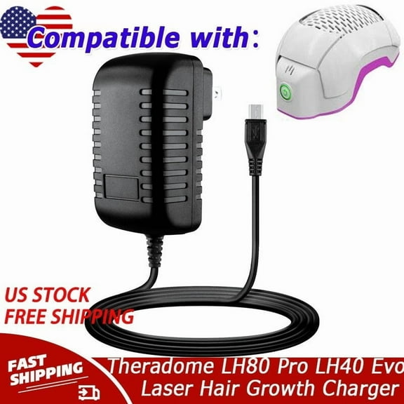 5V AC/DC Adapter Compatible with Theradome LH80 Pro LH40 Evo Laser Hair Growth TD-ACADUSB-G6