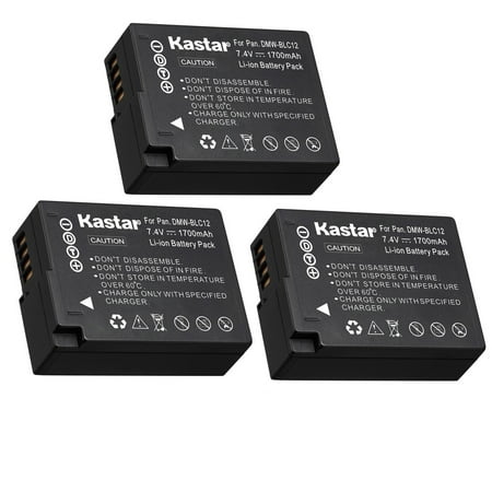 Image of Kastar 3-Pack BP-DC12 Battery Replacement for Leica BP-DC12 Battery Leica BC-DC12 Charger Leica V-Lux 4 Leica V-Lux 5 Leica Q (Typ 116) Leica Q-P Digital Camera