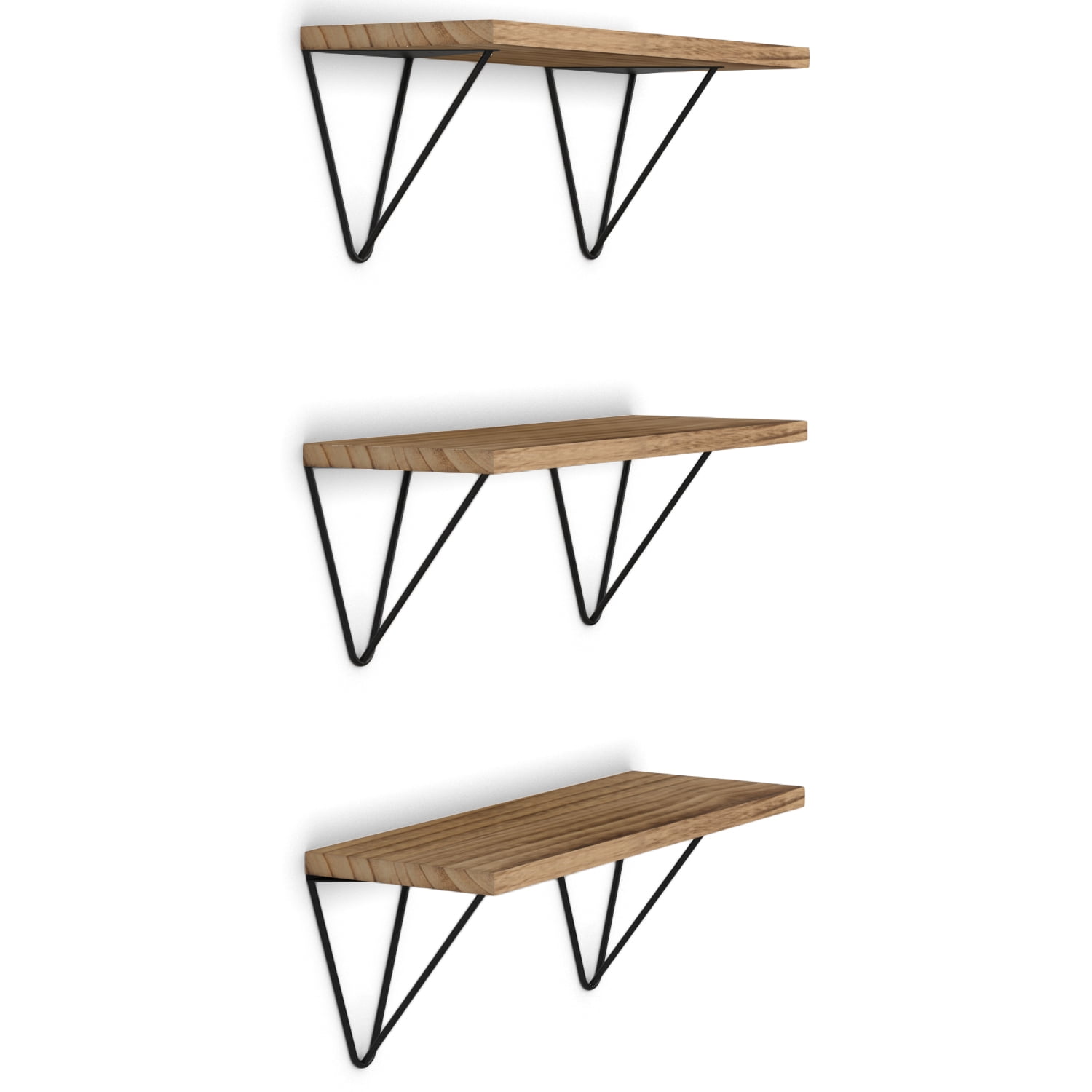 Wallniture Colmar Wall Hanging Living Room Shelves Float Bookcases Set