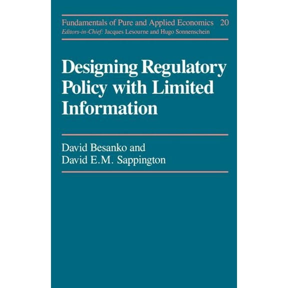 Designing Regulatory Polcy, (Paperback)