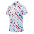 thumbnail image 2 of CEHVOM Mode Chemise Décontractée à Manches Courtes Imprimée à Col Rabattu pour Hommes, 2 of 6