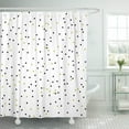 thumbnail image 1 of BSDHOME Rideau de Douche en Polyester Noir Coloré à Pois pour Enfants 60x72 Pouces, 1 of 1