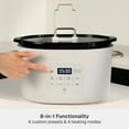 thumbnail image 6 of Thyme & Table 6QT Programmable Slow Cooker, Sand White, 6 of 16