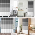 thumbnail image 6 of Grey Stripe Fabric Shower Curtain Ombre Grey Stripes Washable Shower Curtains for Bathroom, Waterproof Bath Curtain with Hooks Home Decor 72x72in, 6 of 8