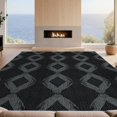 thumbnail image 2 of Design&I 6'x9' Washable Area Rug Snag-Free Round Skin Gothic Reptile Scaled Mosaic Coiled Snake Serpent Refined Structured for Dining Room, Under Table, Office, 2 of 7