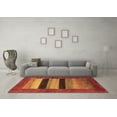 thumbnail image 3 of Ahgly Company Indoor Square Abstract Brown Contemporary Area Rugs, 3' Square, 3 of 4