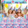 thumbnail image 2 of 3 Pack Mermaid Scales Tablecloth 87x51 in, Mermaid Party Plastic Table Cover for Birthday Baby Shower Under The Sea Party Decor, 2 of 7