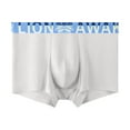 thumbnail image 2 of UVEASISHA Mens Underwear Boxer Briefs Quick Dry Breathable Panties Ice Silk Cool Sports Underpants White 3XL, 2 of 3