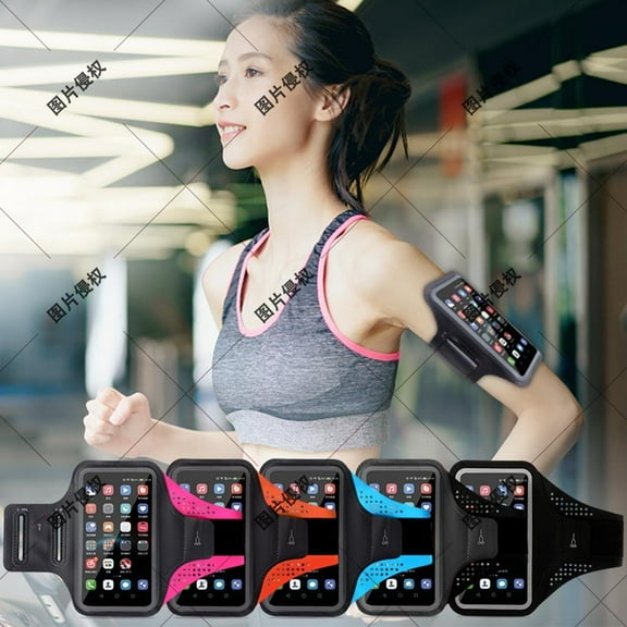 Universal Armband Phone Holder for Running Gym Exercise with Adjustable Strap Fits Phones Up to 6.5 InchesforOutdoor/Sports(Gray),Ccwuwei