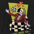 thumbnail image 3 of Beetlejuice Valentine Sandworm Kids T Shirt for Youth Boys and Girls, Black, X-Small, 3 of 4