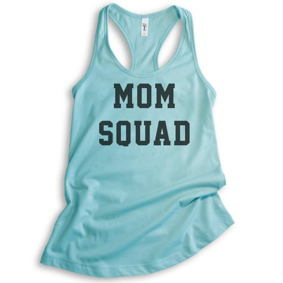 Mom Squad Tank Top, Ladies Racerback Tank Top, Mom Tank, Mama Tank, Mother Tank, Mother's Day Tank, Cancun, Small