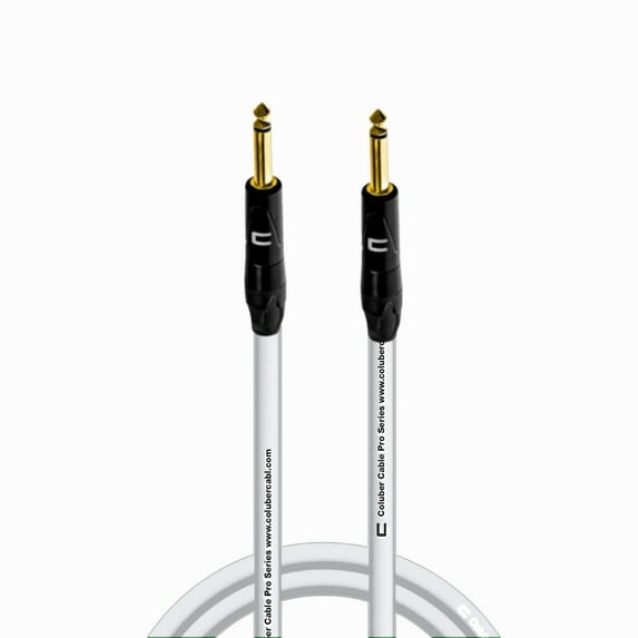 Coluber Cable Male to Male TS 1/4 Cable Pro Audio and Guitar Cord