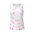 thumbnail image 3 of Picia Breast Cancer Awareness (4) Pattern Women's Workout Tank Top,Breathable Activewear,Slim Fit Athletic Top,Versatile Workout Moisture-wicking top-Medium, 3 of 9