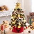 thumbnail image 1 of Naittoop Home Decor Clearance, 17.72/23.62 Inch Lighted Mini Christmas Tree Small Desktop Christmas Tree With 20 LED Cones And Christmas Ball Decorations, 1 of 6