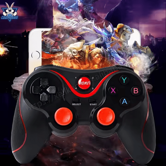 X3 Playing Controller for Android for iOS Mobile Phone TV Computer CP VR, Dual Vibration Wired BT Play Remote Machine Joystick with Built in 400mAh Rechargeable Battery