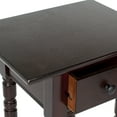 thumbnail image 4 of SAFAVIEH Sabrina Solid Casual End Table With Storage Drawer, Dark Cherry, 4 of 5