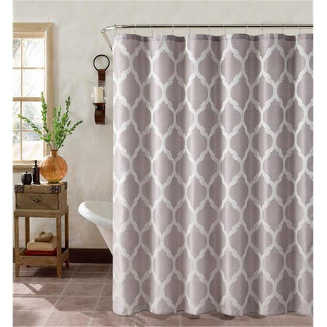 Luxurios Heavy Jacquard Fabric shower curtain 72" x 72" Beige 