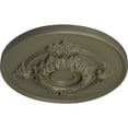 thumbnail image 3 of Ekena Millwork 13 3/4"OD x 1"P Monique Ceiling Medallion (Fits Canopies up to 3 3/4"), Hand-Painted Spartan Stone, 3 of 6
