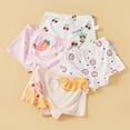 thumbnail image 2 of Rotm 4 Pack Cotton Underwear Soft Cotton Girls' Panties Cute Toddler Underwear Orange,XL, 2 of 5