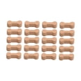 thumbnail image 3 of 20 piezas de conectores de vías de tren de madera, piezas de vías de tren de juguete para niños, bloques de construcción educativos y divertidos, de, 3 of 9