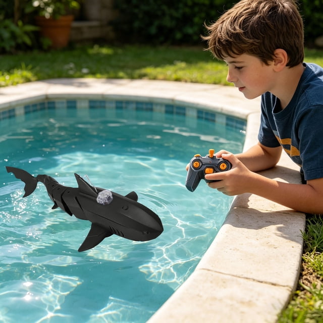 Remote Control Pool with Underwater 2.4G RC Boat for Water with Propeller Drive APP & Remote Control for Adults