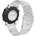 thumbnail image 1 of Band Compatible with Suunto Core, Universal Stainless Steel Replacement Watch Band Wrist Strap with Safety Clasp for Suunto Core Smart Watch, Fits 5.12"-8.46" Wrist, Silver, 1 of 8