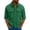Army Green, variant on DAFPZW Mens Casual Waffleknit Shirt 3/4 Sleeve Button Down Collared Summer Shirts Loose Fit Hawaiian Beach Shirts with Pockets