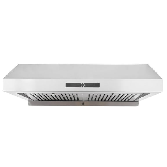 KFFKFF 30" Under Cabinet Range Hood Ductless Kitchen Vent Stainless Steel LED
