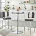 thumbnail image 5 of TMS 30" City Street Retro Stool (Set of 2), Black and Chrome, 5 of 5