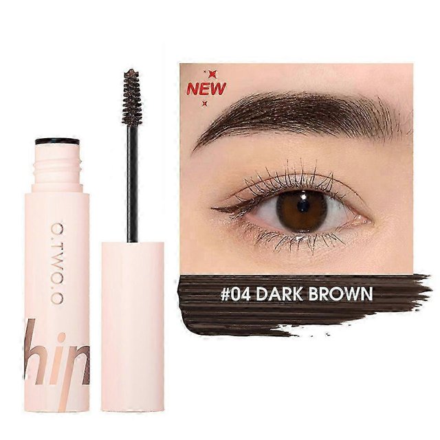 O.TWO.O - Juego de tinte para cejas suave y natural, crema para cejas en bruma, maquillaje duradero que no se quita, resistente al agua, no se mancha fácilmente, crema para cejas color marrón castaño