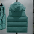 thumbnail image 7 of Durtebeua Men's Lightweight Vest Outerwear Winter Lightweight Packable Zip Up Sleeveless Padded Puffer Vest Z01-Green,M, 7 of 7