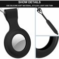 thumbnail image 2 of 3 Pcs pour Apple Airtags Étui de Protection, Étui de Suivi Anti-Perte Portable Anti-Rayures pour Apple AirTag Porte-Clés Noir+noir+noir, 2 of 5
