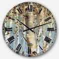 thumbnail image 1 of DesignArt White Birch Forest II Large Wall Clock, 1 of 2