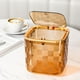 thumbnail image 4 of Cubo de basura pequeño, cubo de basura de escritorio con base antideslizante elevada, bonito diseño de tapa para encimera de cocina, dormitorio u oficina, gran capacidad de almacenamiento, 1, 4 of 9