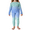 Green Gradient, variant on Charmo Thermal Outfit Sets for Kids Athletic Long Base Layer Girls Boys Top Bottom Activewear Sets with Thumbhole,5-12Years