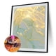thumbnail image 1 of Cuadros Decorativos Kit de pintura de diamante 5D, ondas doradas, taladro redondo completo, manualidades DIY (sz1694) Tmvgtek embutido en tela, 1 of 8