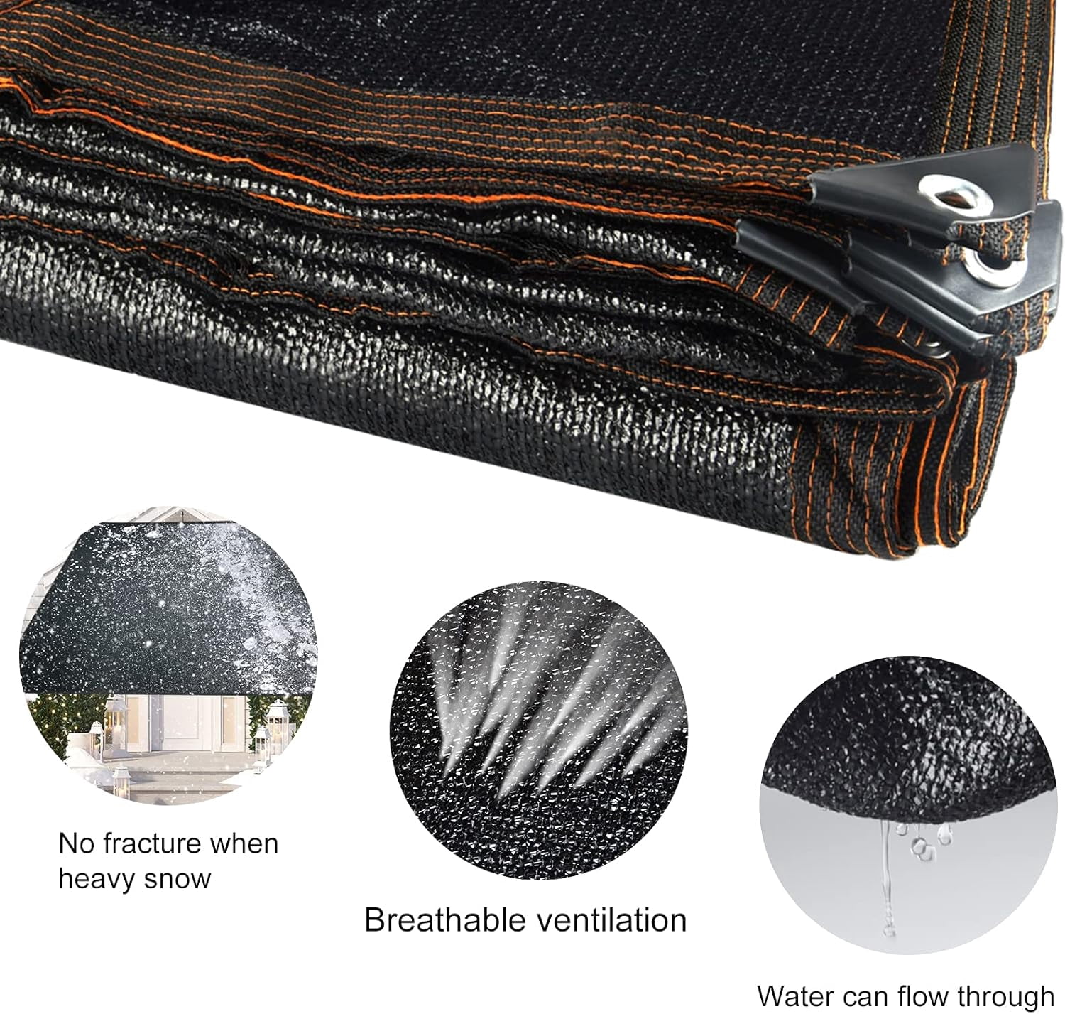 90% Black Shade Cloth 10ft X 20ft Sunblock Shade Net Mesh Shade Net with Taped Edge for Plant Cover Greenhouse Garden Flower