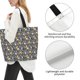thumbnail image 3 of Balery Bulldog Print Bolsa Tote Estilo Estético con Cremalleras, Bolsa de Hombro, Bolsa de Compras Grande y Plegable, 3 of 8