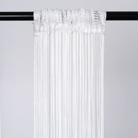Balsacircle 4 Feet X 12 Feet Silk Tassels Fringe Curtains