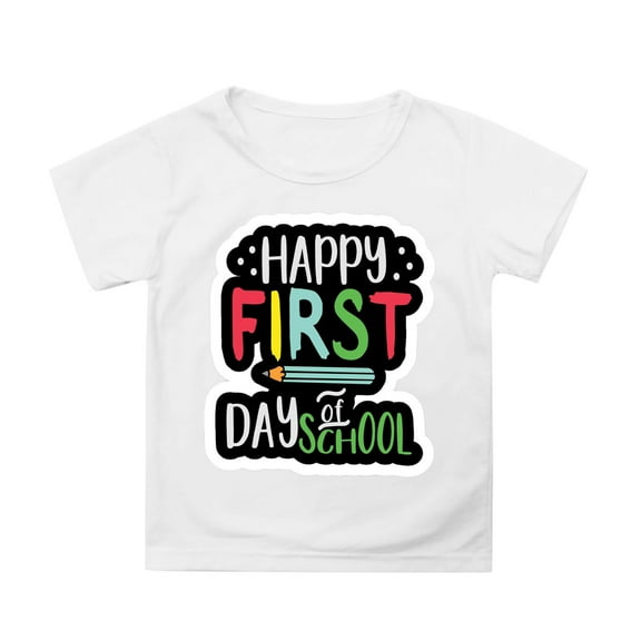 LEKDFST Kindergarten Graphic Tees for Kids Girls Boys Back to School T-Shirts Watch Out Kindergarten Here I Come Graphic Tops White 3-4 Years
